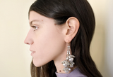 Beam crystal earrings