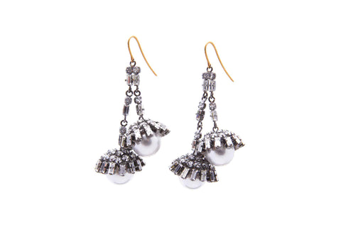 Beam crystal earrings